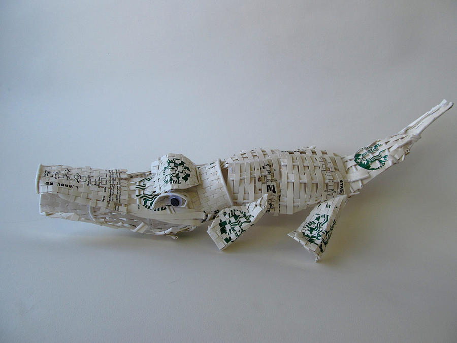 Starbucks Gator Sculpture by Alfred Ng
