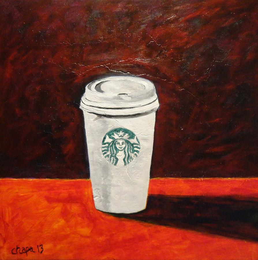 Starbucks Painting by Manny Chapa