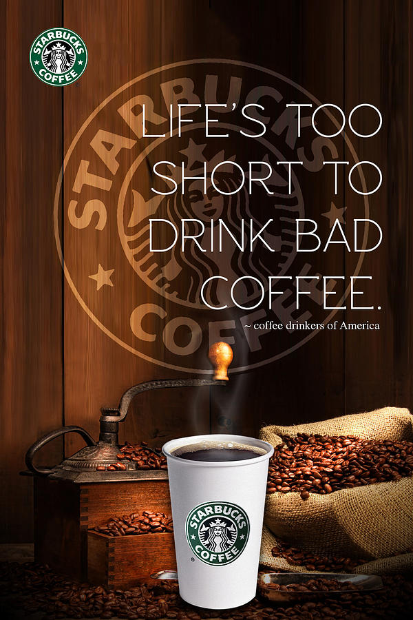 Starbucks Poster Concept Digital Art by Justo Terez Jr