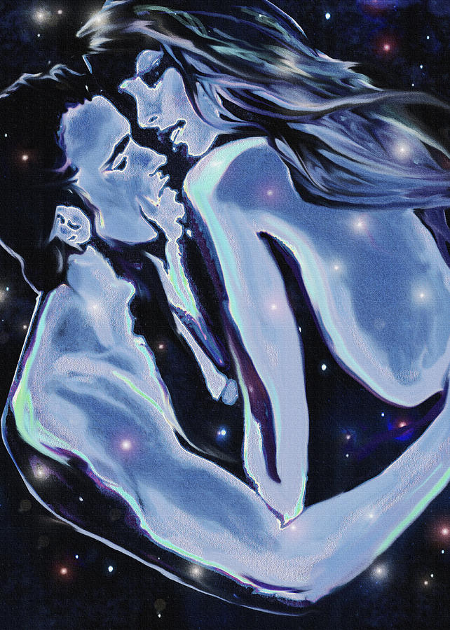 Starcrossed Lovers Digital Art by Jane Schnetlage
