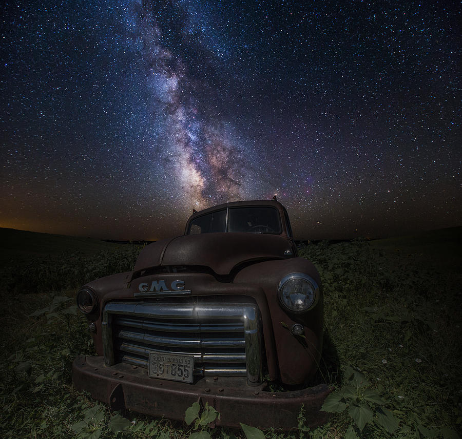 Stardust Photograph - Stardust and Rust GMC  by Aaron J Groen