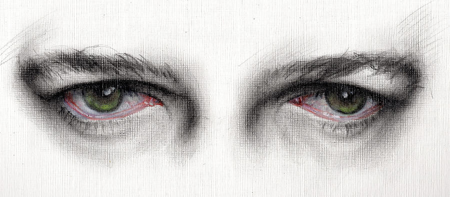 Stare Drawing by David Oakley | Fine Art America