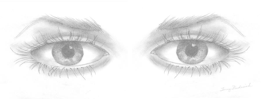 Stare Drawing by Terry Frederick