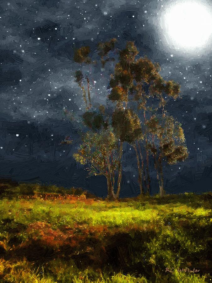 Tree Painting - Starfield by RC DeWinter