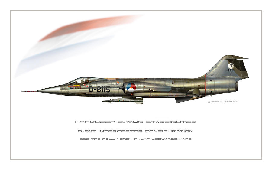 Starfighter 322 Squadron print Digital Art by Peter Van Stigt