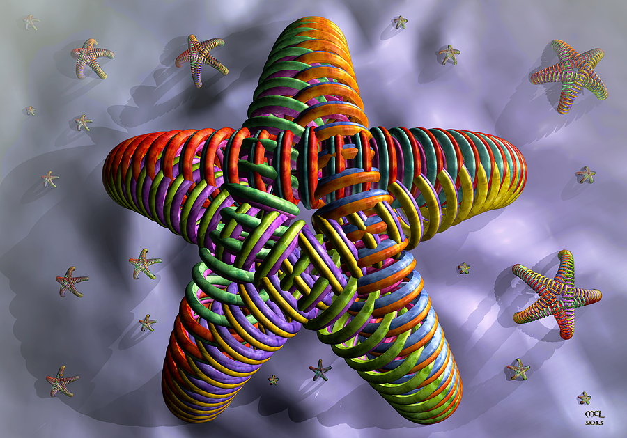 Starfish Digital Art by Manny Lorenzo
