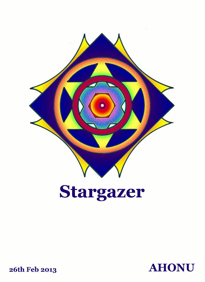 Ancestral Healing Painting - Stargazer by AHONU Aingeal Rose
