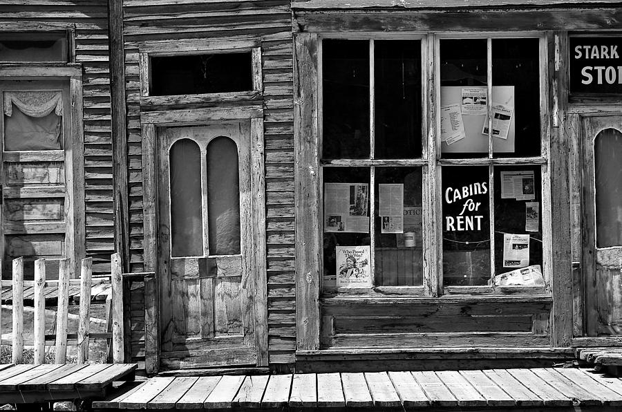 Stark Store and Hotel - BW Photograph by Rich Walter