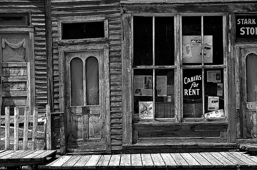 Stark Store and Hotel - EP BW Photograph by Rich Walter