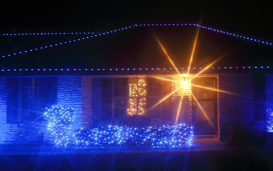 Christmas Photograph - Starlight at Home by Linda Phelps