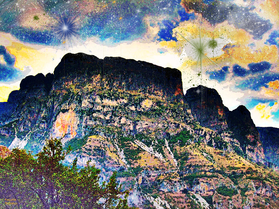 Starry Mountain Photograph by Augusta Stylianou
