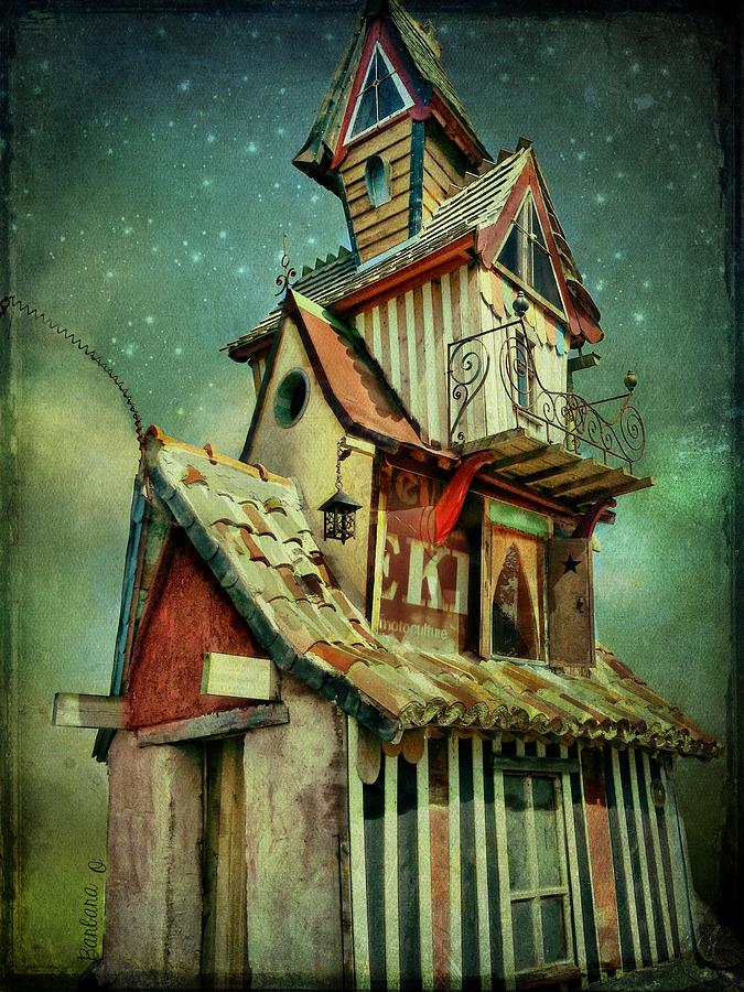 Starry Night At The Little Mansion Digital Art