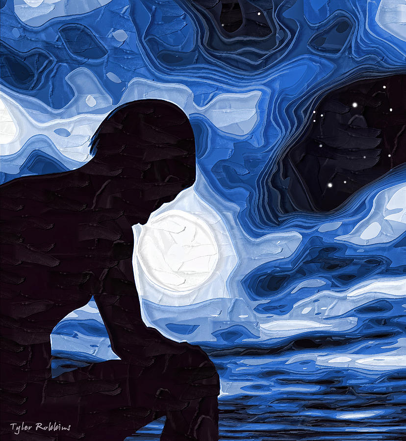 Starry Night Depression Painting by Tyler Robbins