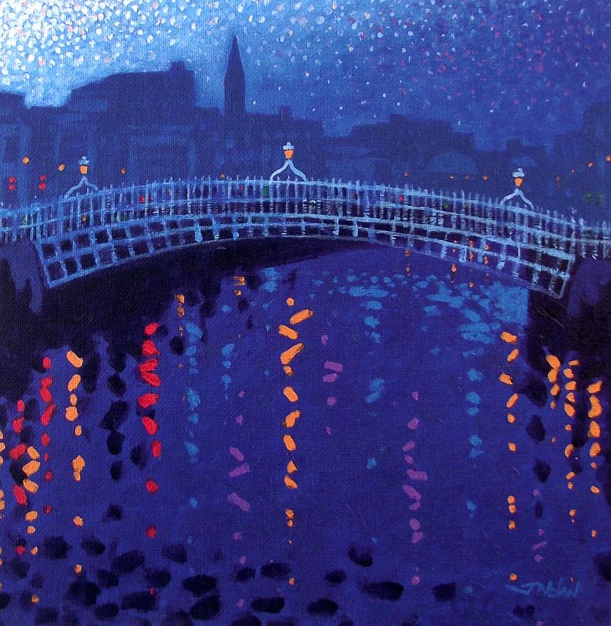 Starry Night In Dublin Painting by John  Nolan