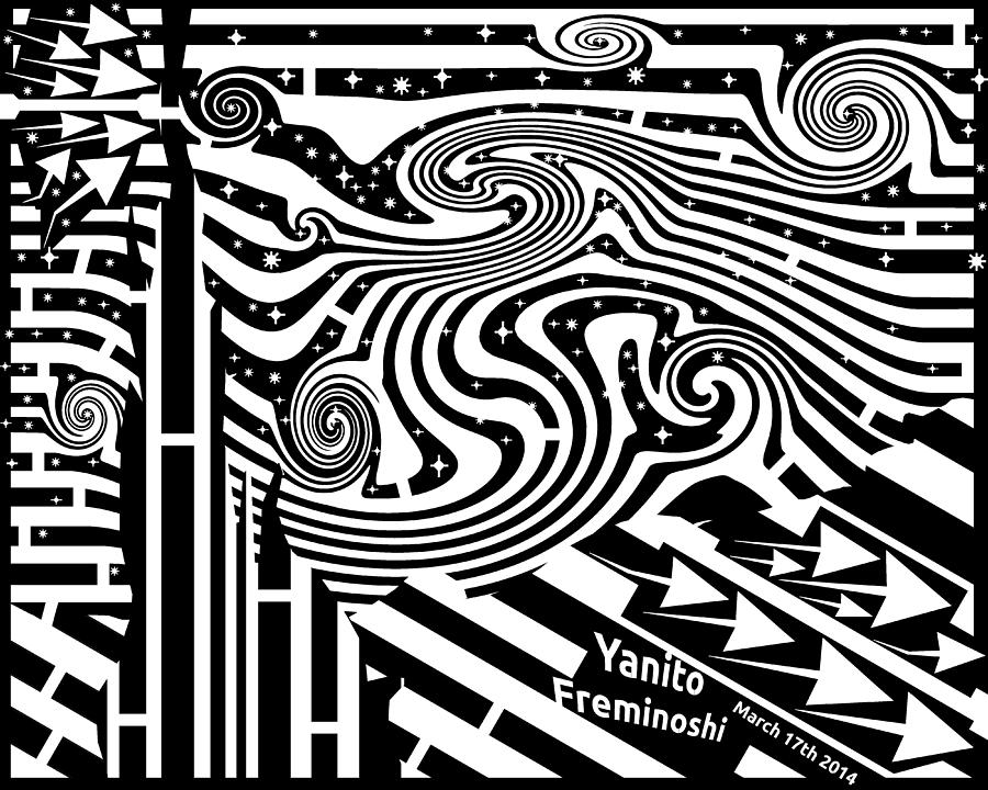 Starry Night Maze Digital Art by Yanito Freminoshi - Fine Art America