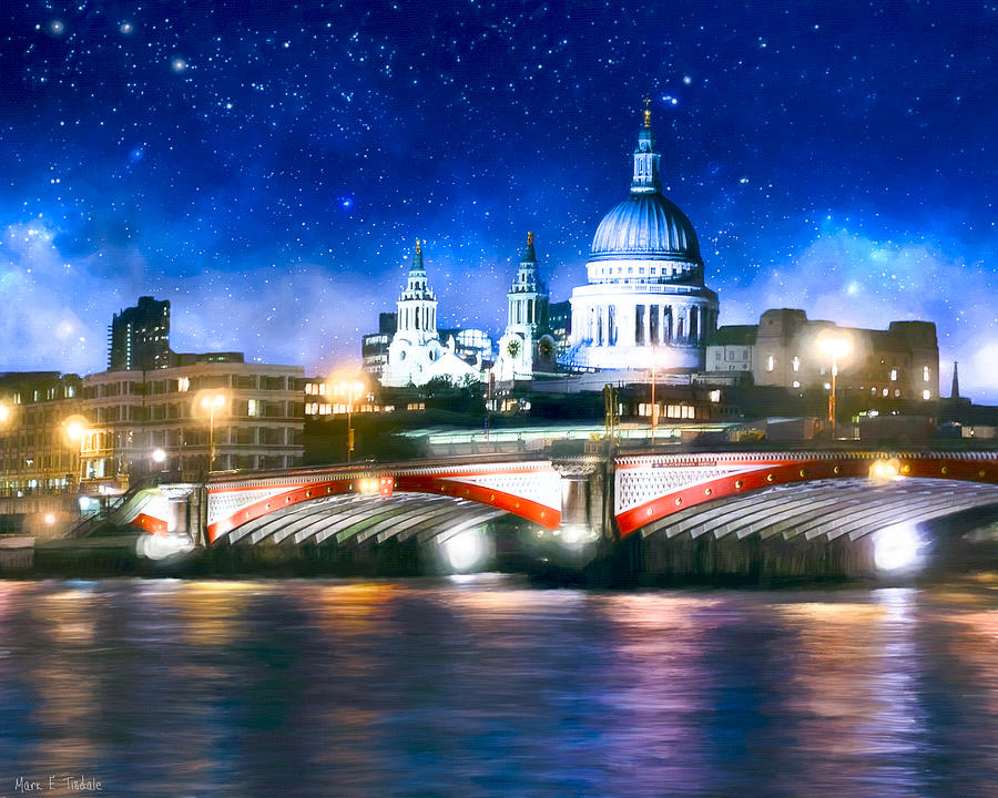 Starry Night Over The Thames Photograph by Mark E Tisdale