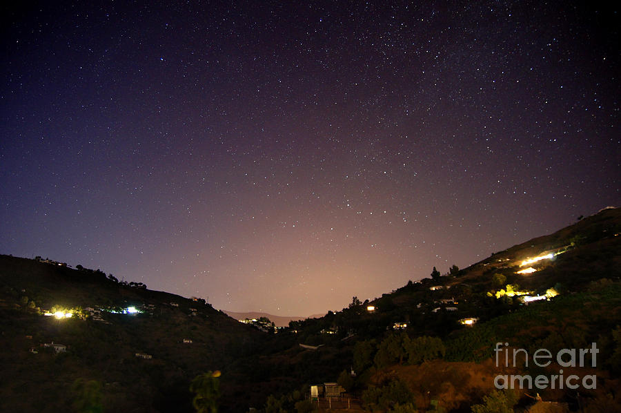 Starry sky over Andalucia Photograph by Rod Jones