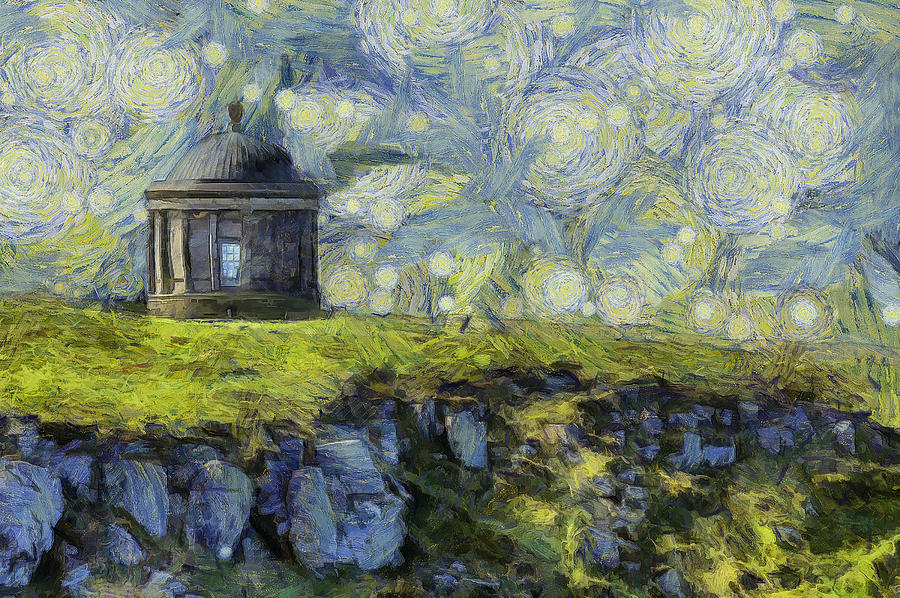 Vincent Van Gogh Photograph - Starry Mussenden Temple by Nigel R Bell