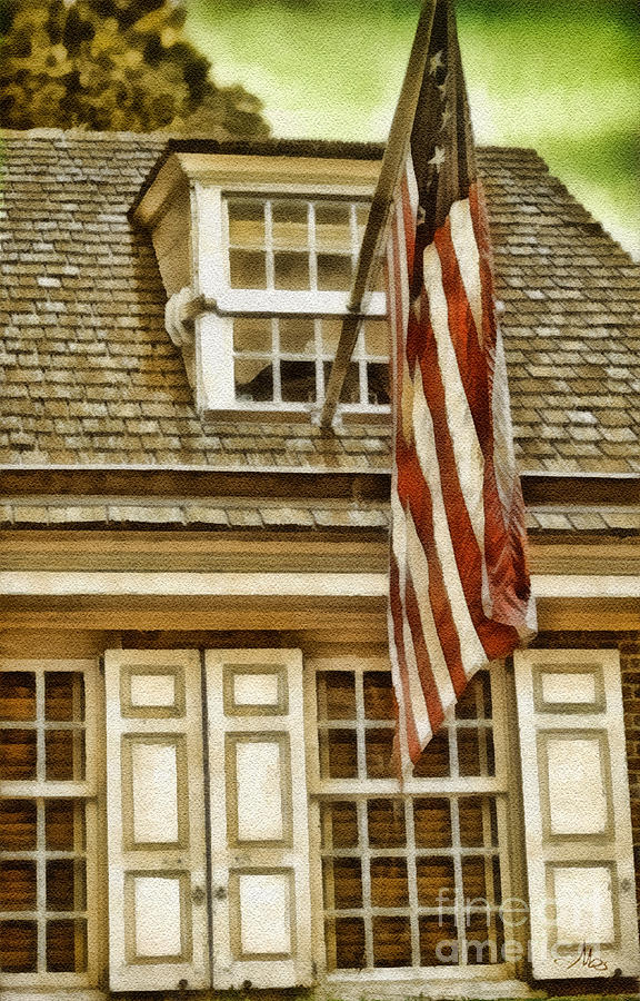 Stars and Stripes Painting by Mo T