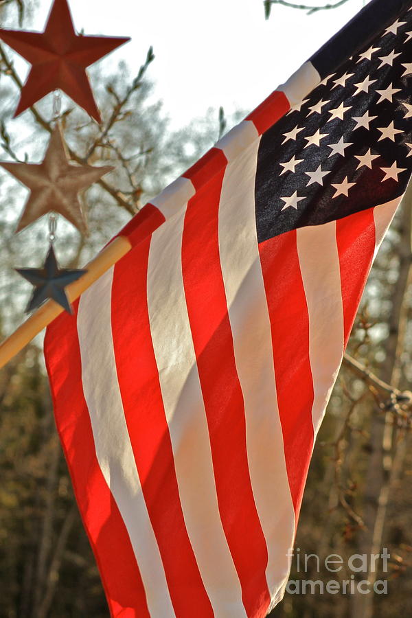Flag Photograph - STARS and STRIPES by Rick  Monyahan