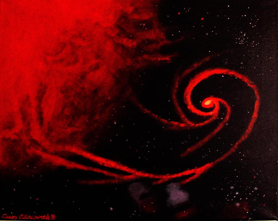Stars Locked In Immortal Embrace Painting by Cassy Allsworth