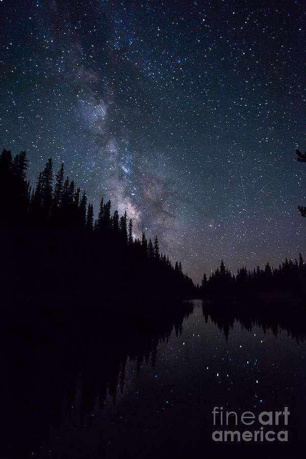 Rocky Mountain National Park Photograph - Stars on the lake by Ray K