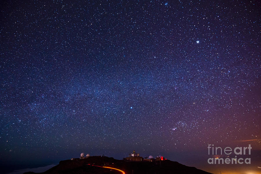 Haleakala Observatory Photograph - Stars over Maui by Jamie Pham