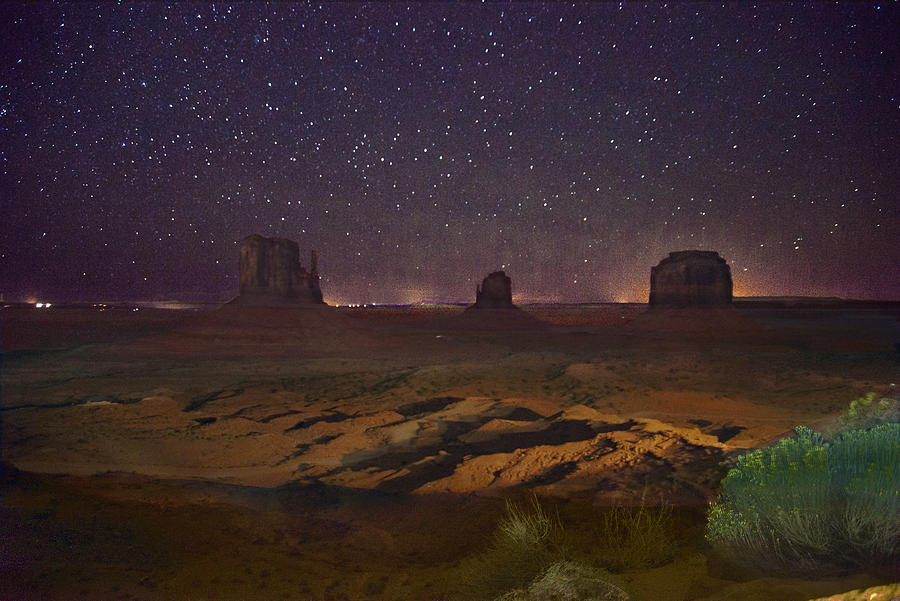 Stars Over Monument Valley Photograph by Steven Barrows