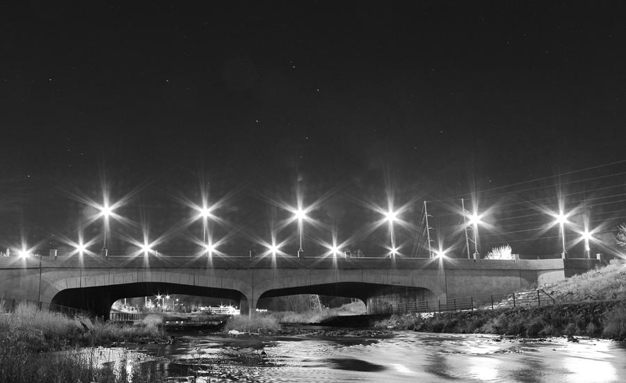 Stars Over Prince Street Bridge Photograph by Bill Wiebesiek