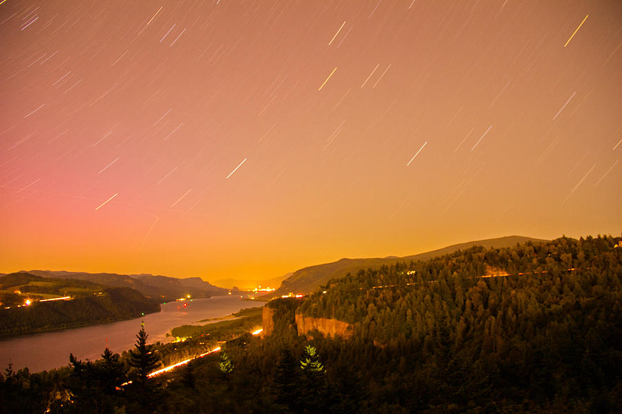Stars over the Columbia Photograph by Kunal Mehra
