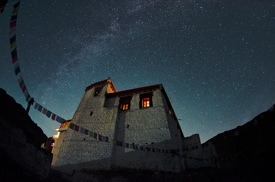 Stars Over The Monastery Photograph