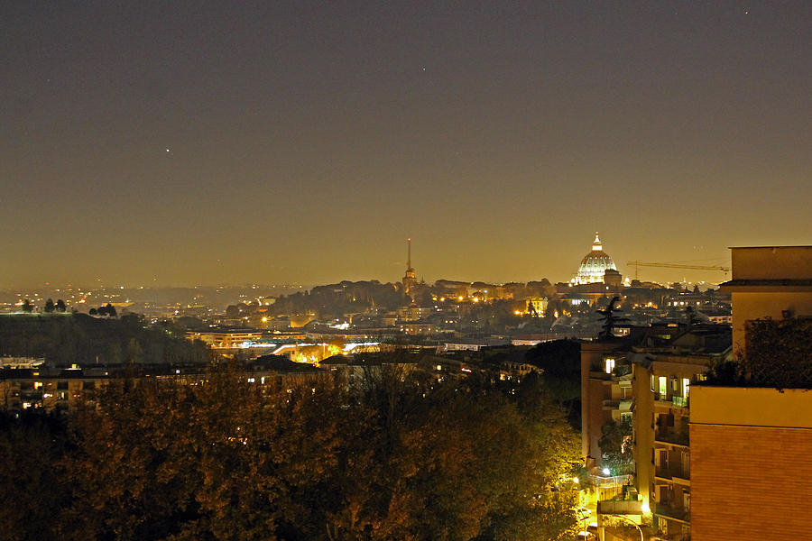 Stars over the Vatican City Photograph by Tony Murtagh