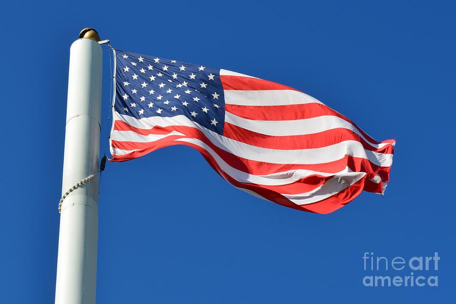Stars Stripes and Blue Sky Photograph by Tammie Miller