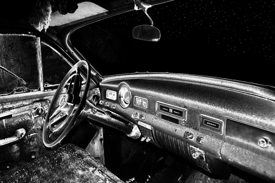 Vintage Photograph - Stars through the windshield by David Lee Thompson