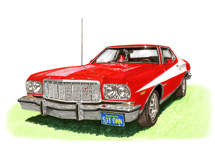 Starsky Hutch 1974 Ford Gran Torino Sport Painting by Jack