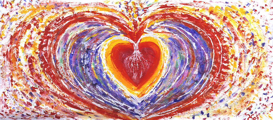Spirit Painting - Start up with your heart by Heidi Sieber