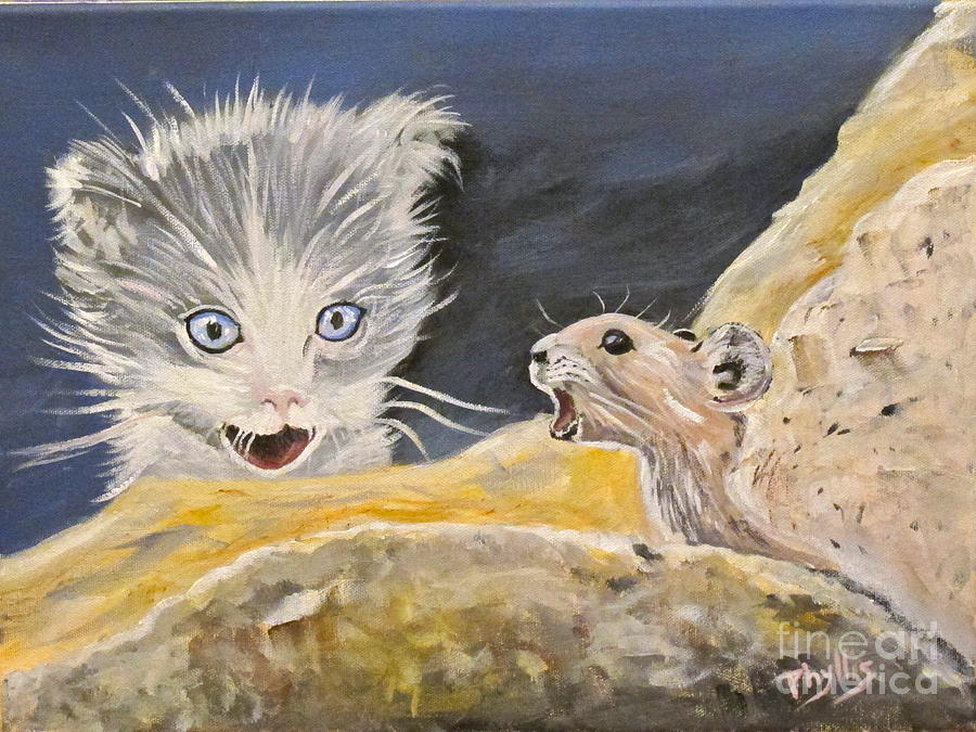 Startled   Painting by Phyllis Kaltenbach