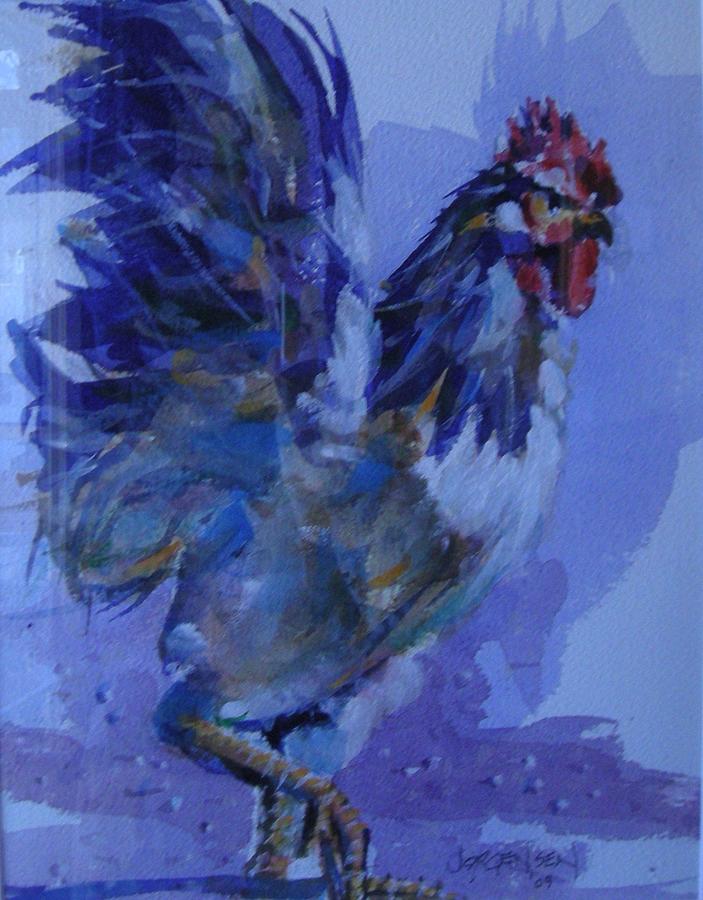 Startled Rooster Painting by Dale Fine Art America