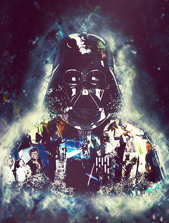 star wars collage art