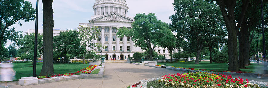 Architecture Photograph - State Capital Building, Madison by Panoramic Images