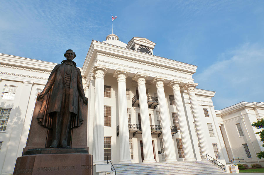 State Capitol Building With Statue Of Photograph by Stephen Saks State Capitol Building With Statue Of Photograph by Stephen Saks