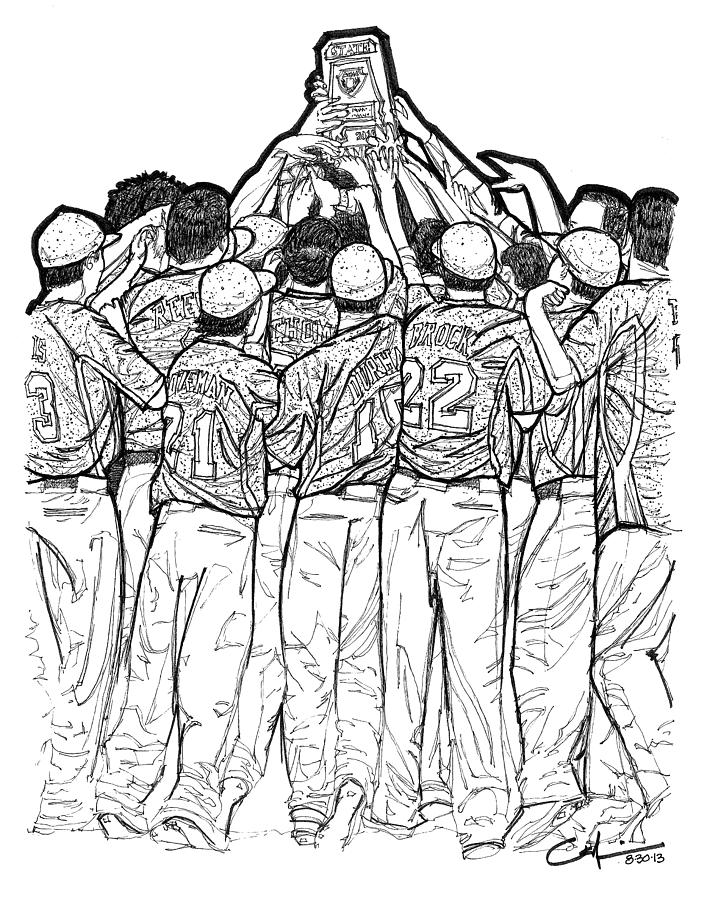 State Champions Drawing by Calvin Durham