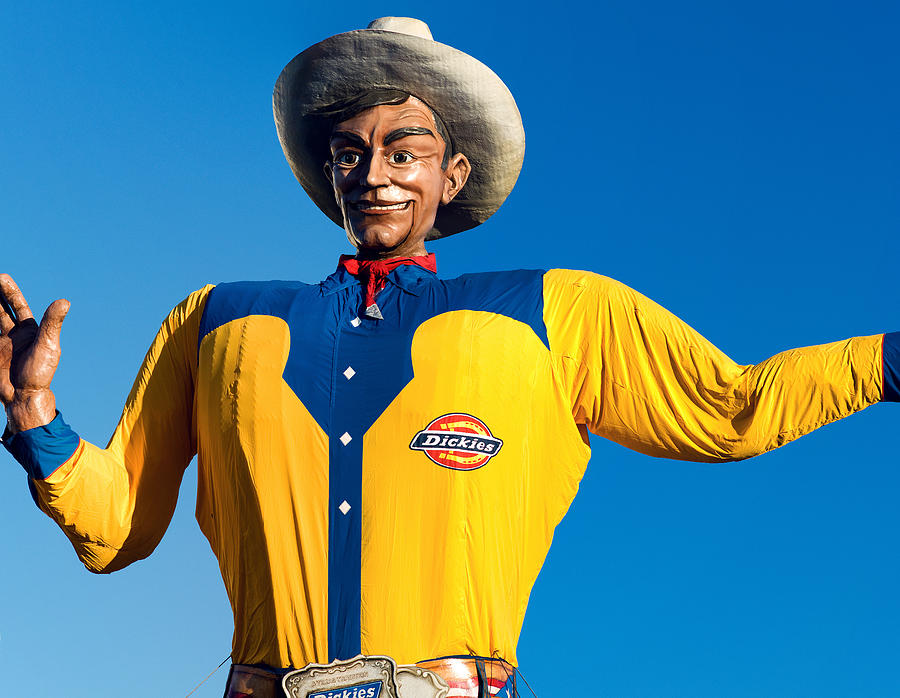 State Fair Of Texas Photograph - State Fair of Texas Big Tex Yellow by Rospotte Photography