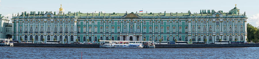 Architecture Photograph - State Hermitage Museum Viewed From Neva by Panoramic Images