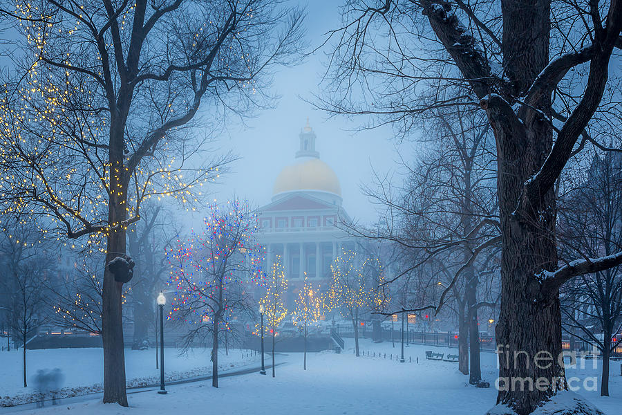 State House Holiday Photograph by Susan Cole Kelly