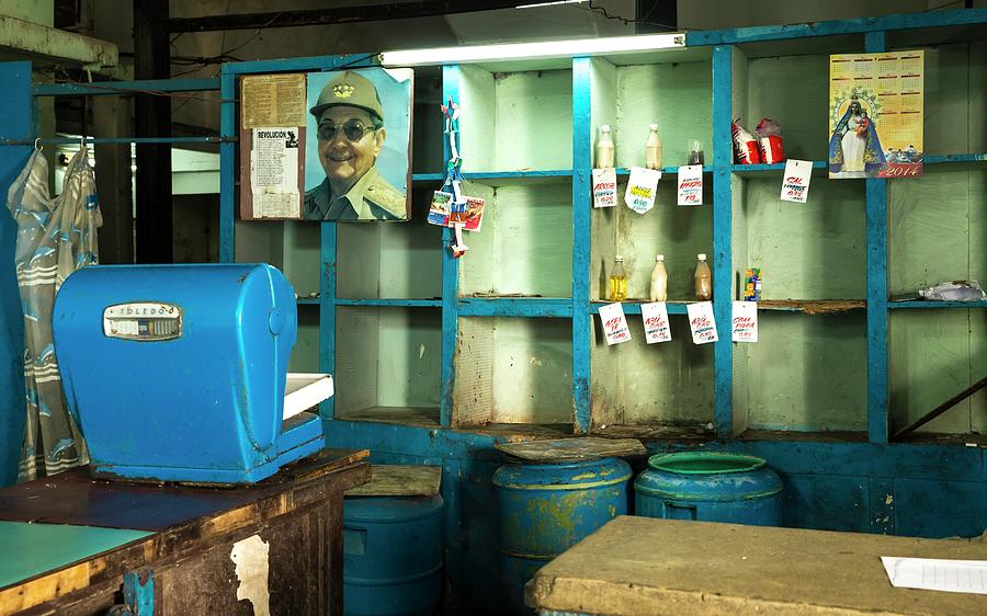 Cuba Photograph - State Ration Store by Peter J. Raymond