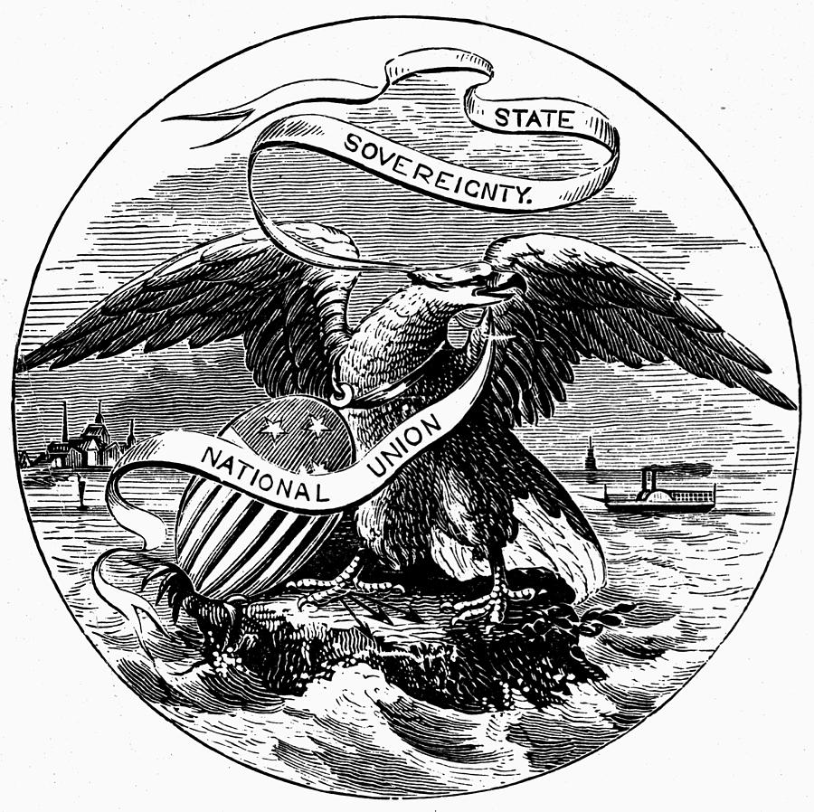 State Seal Illinois Painting by Granger