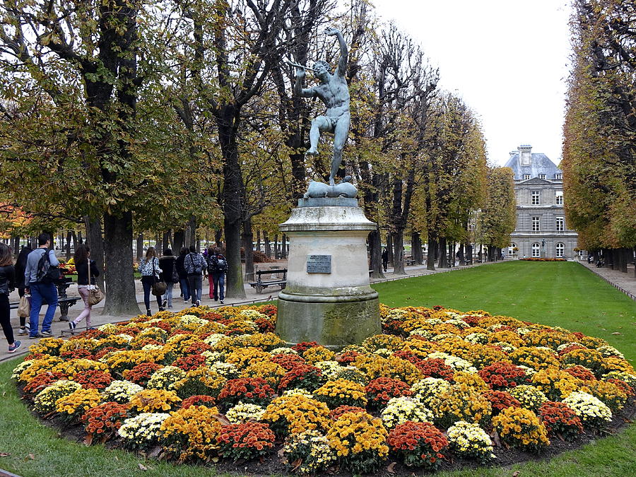 Statue At The Luxembourg Gardens In Paris France Photograph