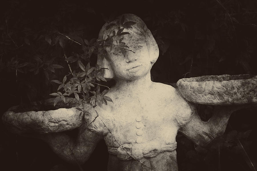 Statue Girl Photograph by Toni Hopper