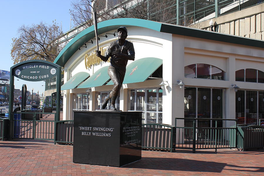 Statue of Billy Williams at Wrigley Field by BJ Karp